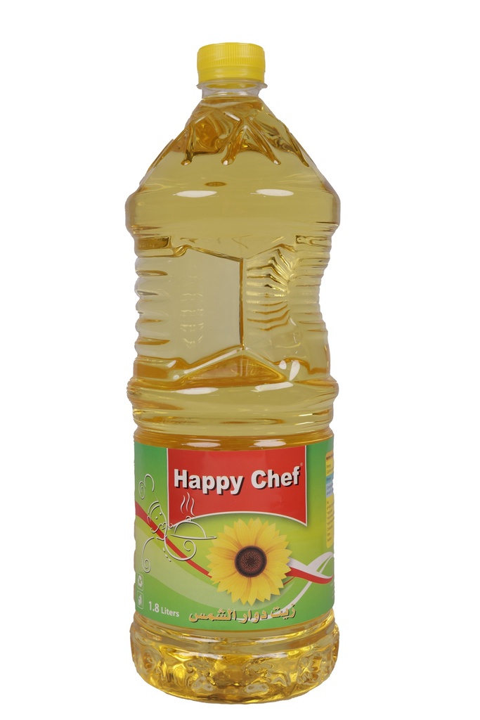Happy Chef Sunflower Oil 1.8L -زيت دوار الشمس