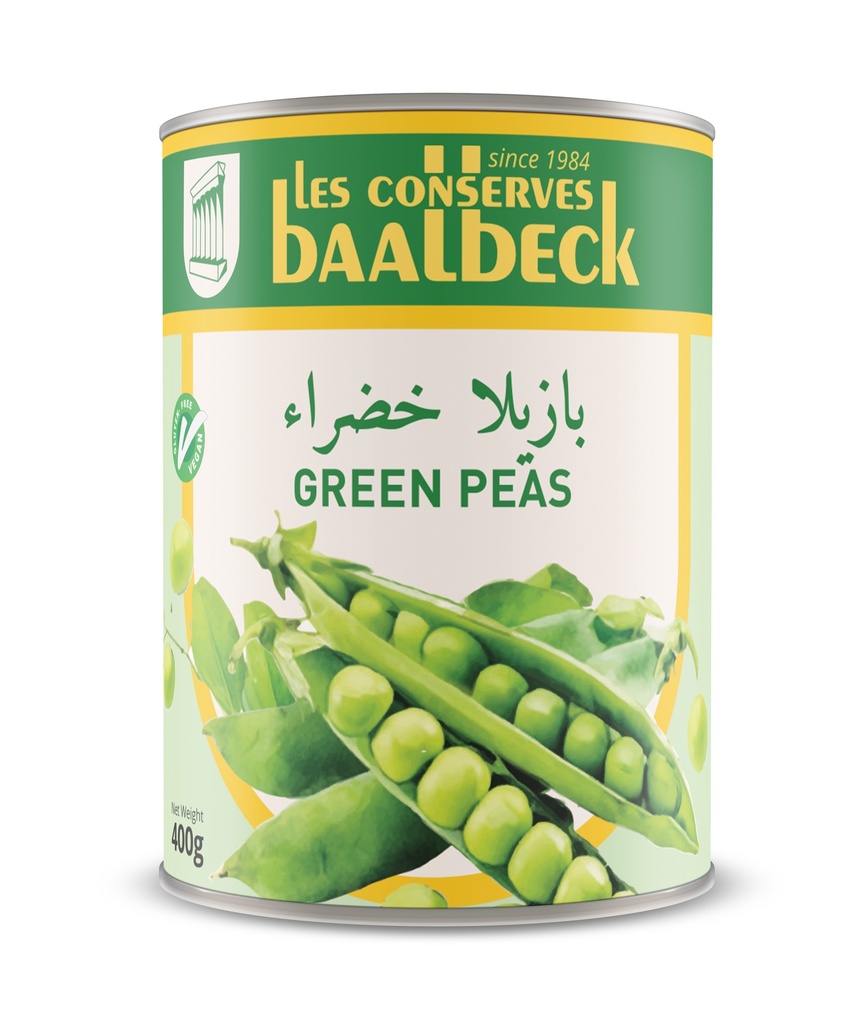 Green Peas 400g - Baalback-بازيلا خضراء 