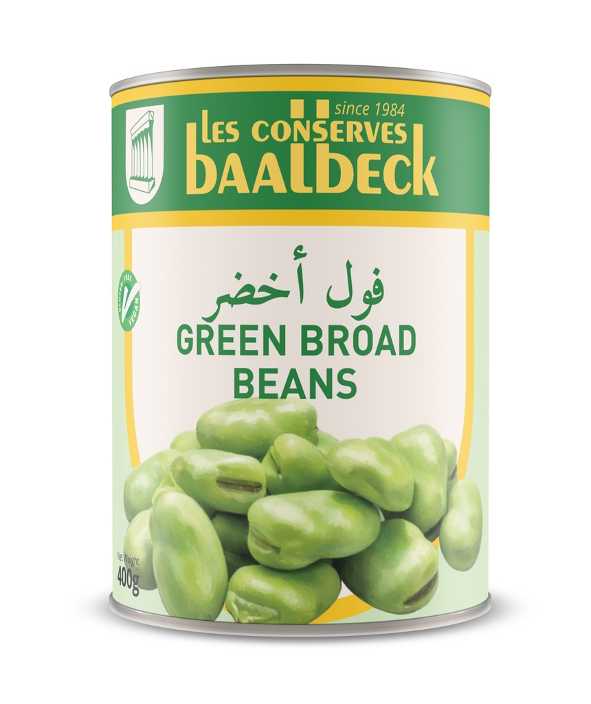 Green Broad Beans 400g - Baalback-فول أخضر