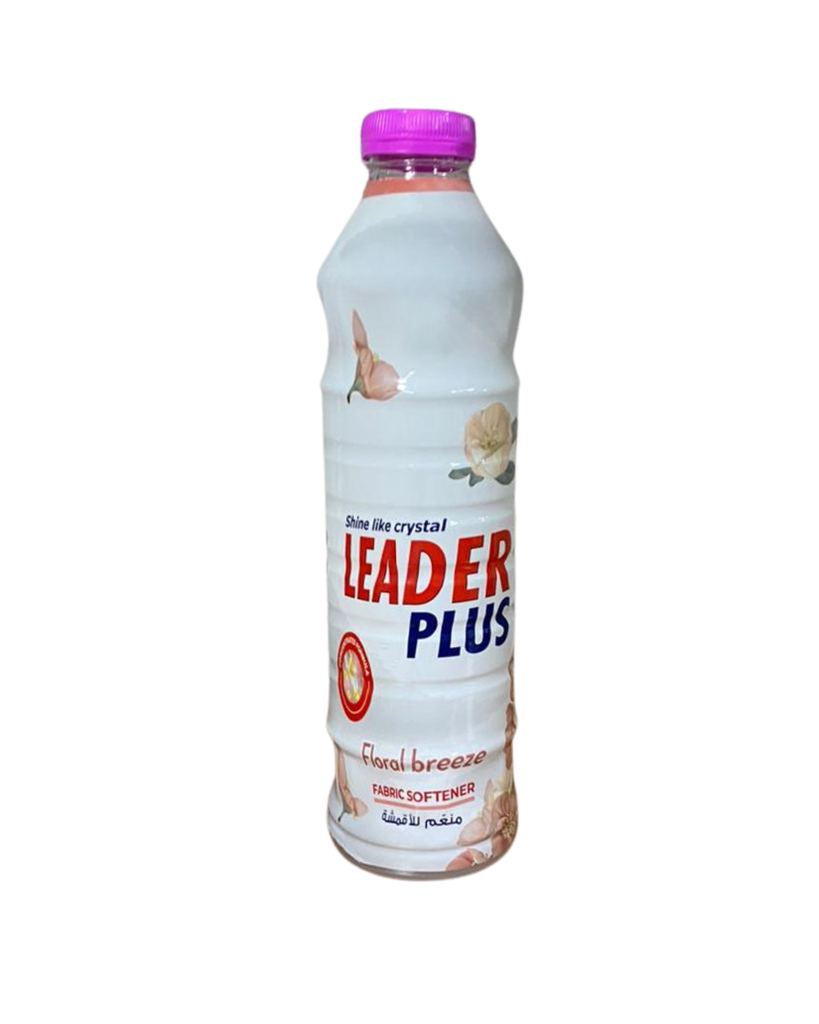 Leader Plus Softener Pink Flower Breeze 1L - منعم الأقمشة ليدر بلاس برائحة نسيم الزهور الوردية