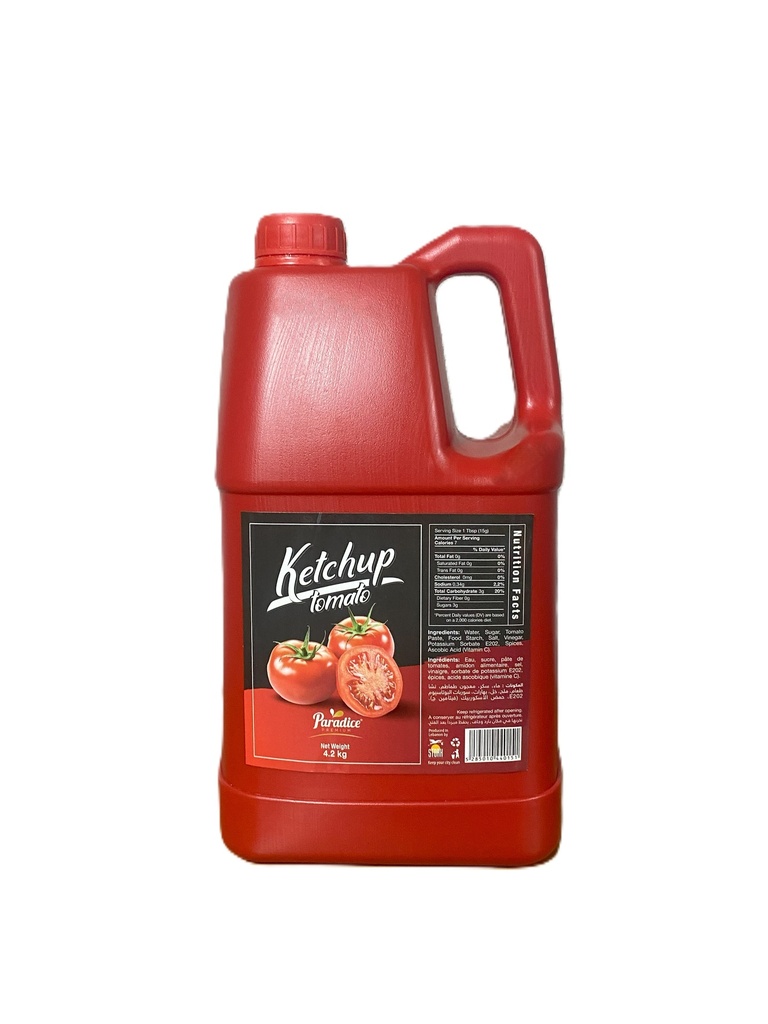 Paradice Ketchup Plastic Gallon 4.2kg - بارادايس كاتشاب عبوة بلاستيك