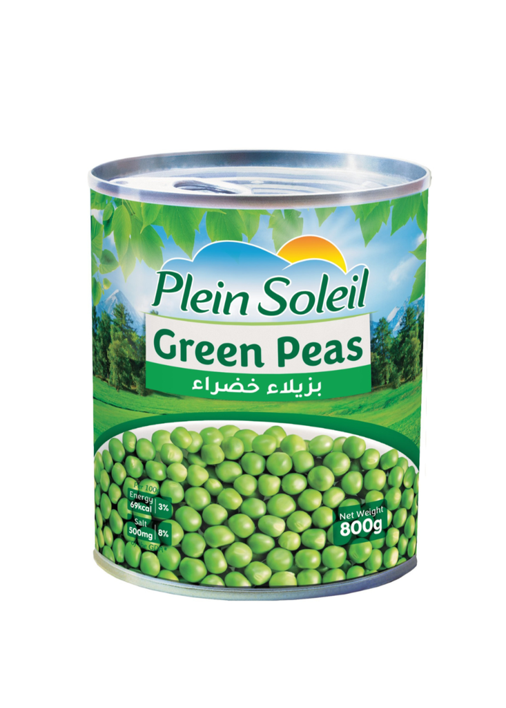Plein Soleil Green peas 800g - بذيلاء خضراء  