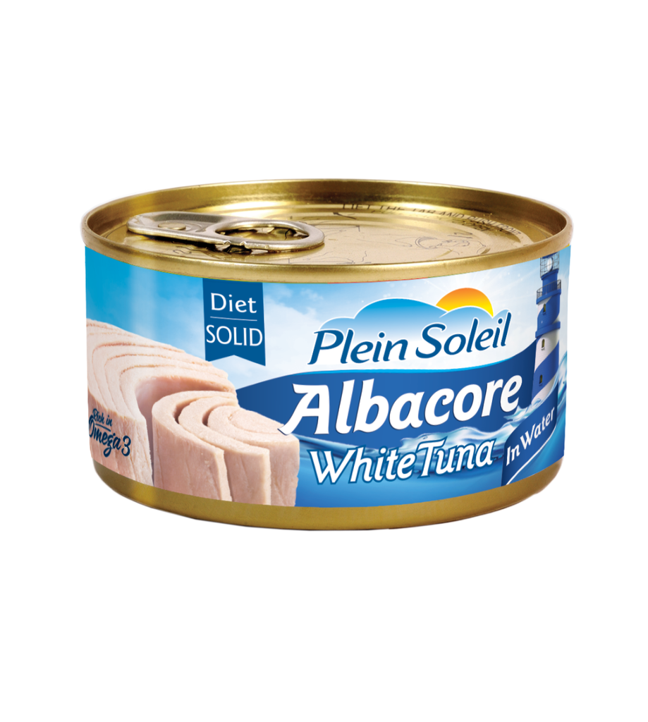 Plein Soleil albacore white tuna solid in water 185g -تونة ألباكور بالماء
