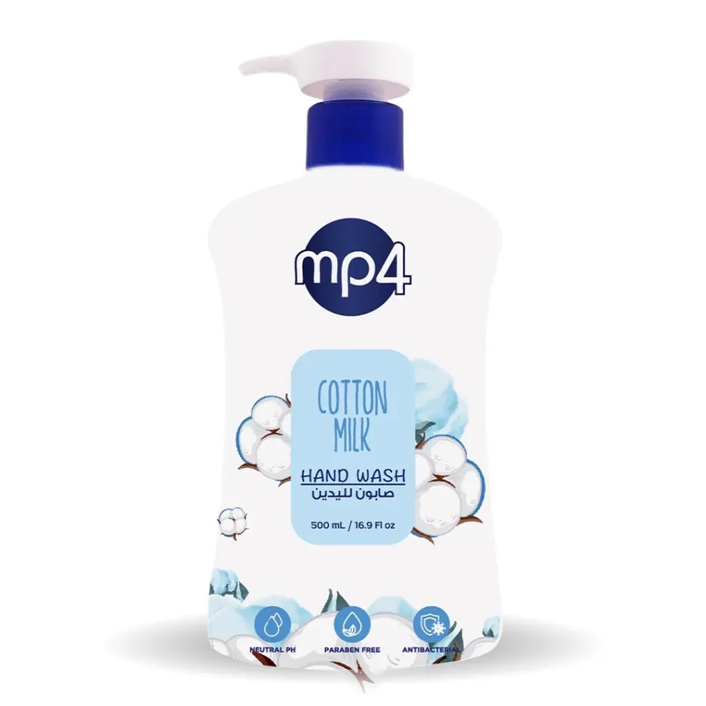 MP4 Hand Wash Cotton Milk 500 ML - برائحة قطن وحليب