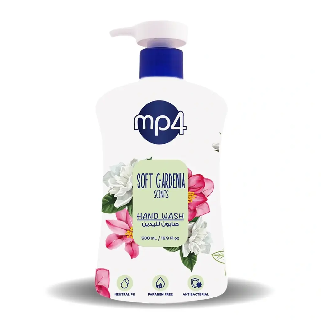 MP4 Hand Wash Soft Gardenia 500ml -غسول لليدين بالجاردينيا