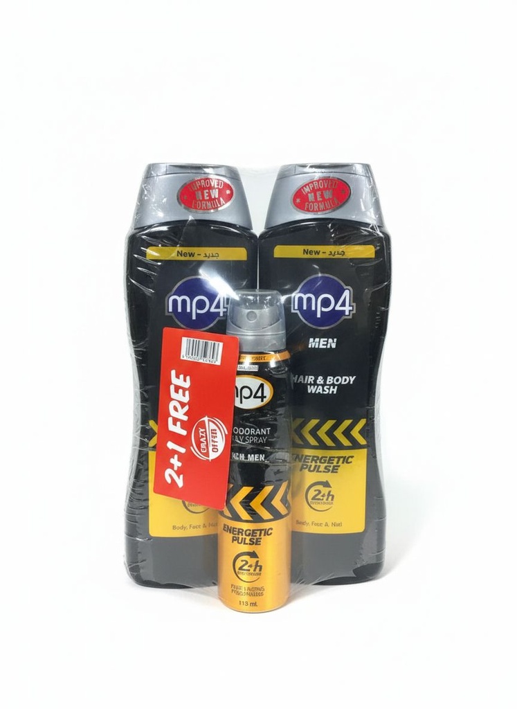 MP4 Shower Gel 650ML  (2+1 free) - جل استحمام 