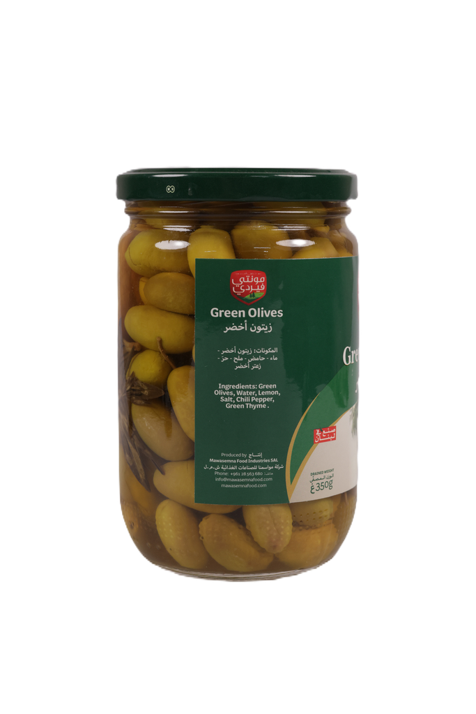 Kalamata Green Jumbo Olives in Brine 600g