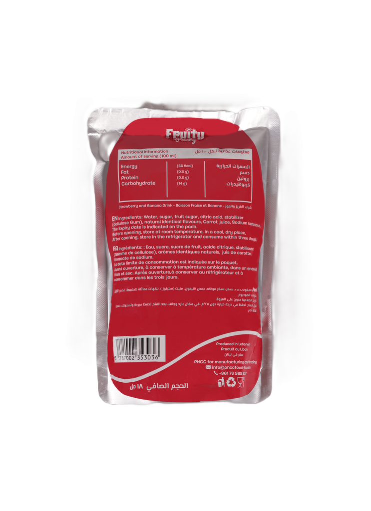Fruity Party Strawberry Banana 180ml