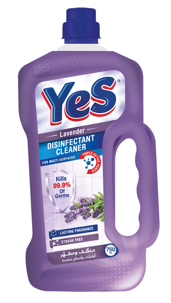 Yes Floor Cleaner Lavender 750ml - يس منظف ​​أرضيات برائحة اللافندر