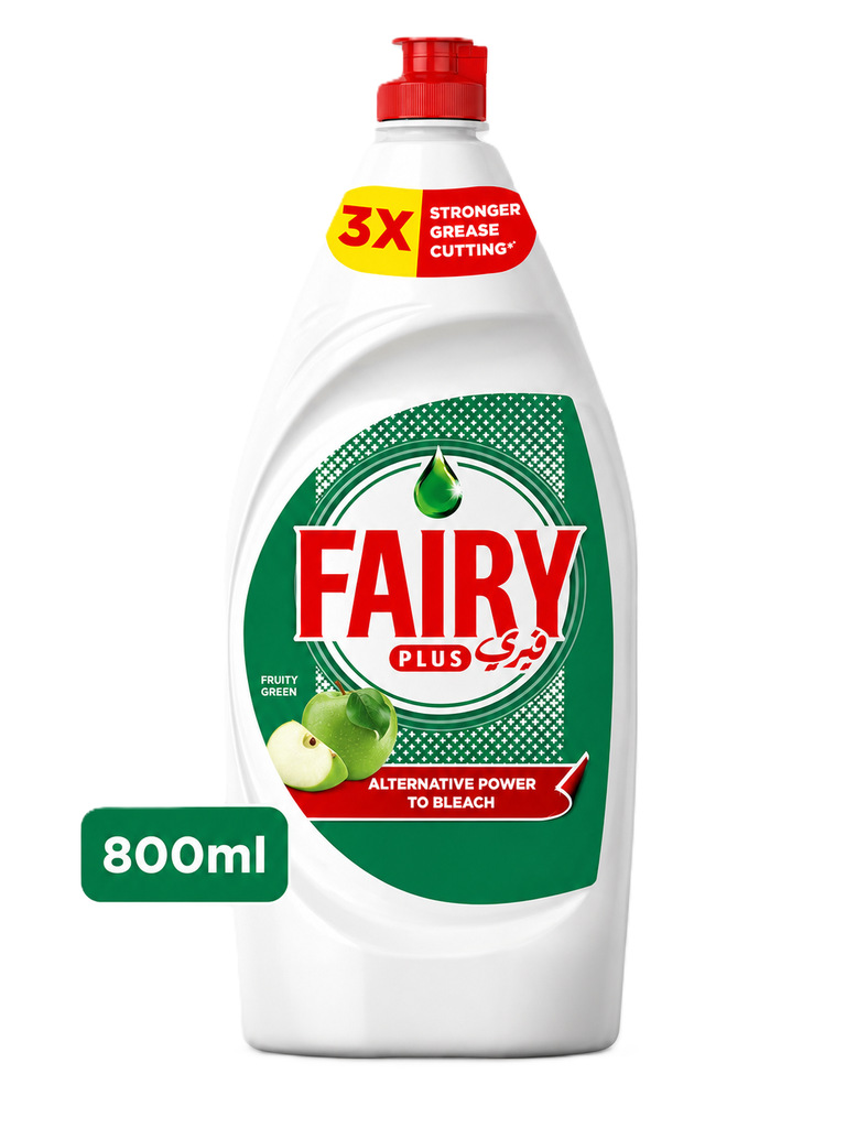 Fairy Plus Dishwashing Apple 800ml - فيري سائل جلي تفاح