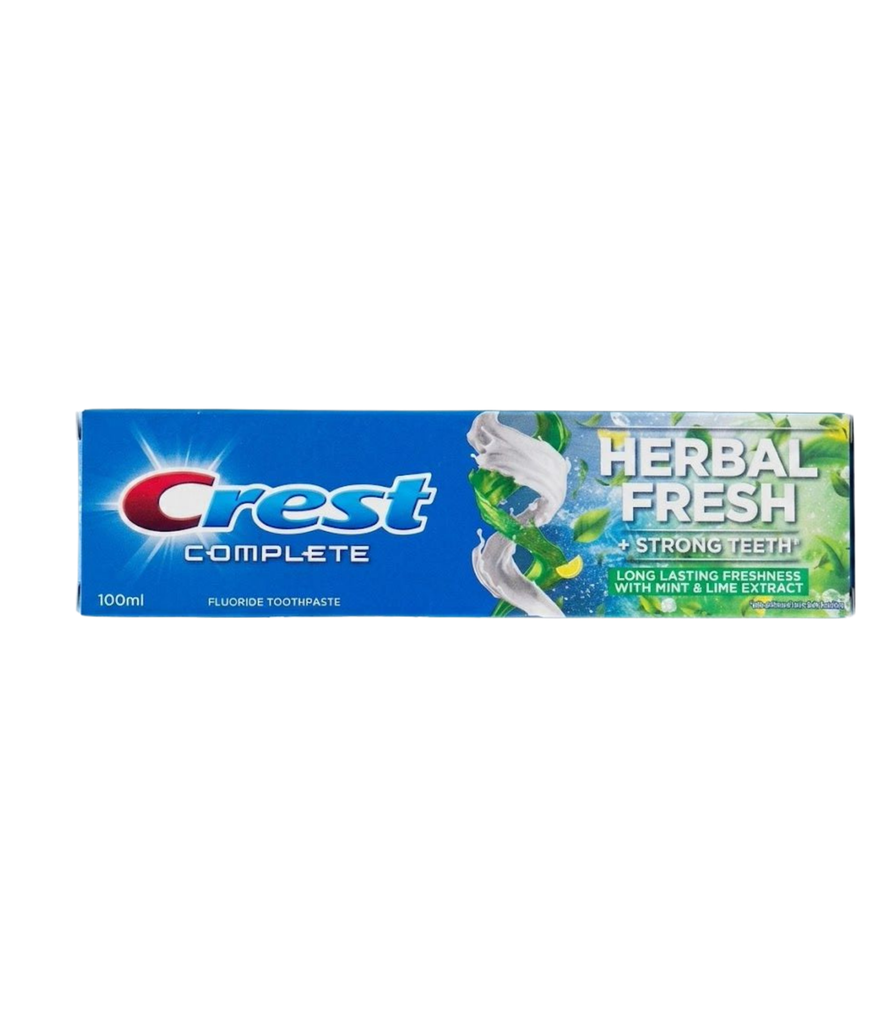 Crest Complete Mouthwash Toothpaste Herbal 100ml - معجون أسنان وغسول فم عشبي متكامل