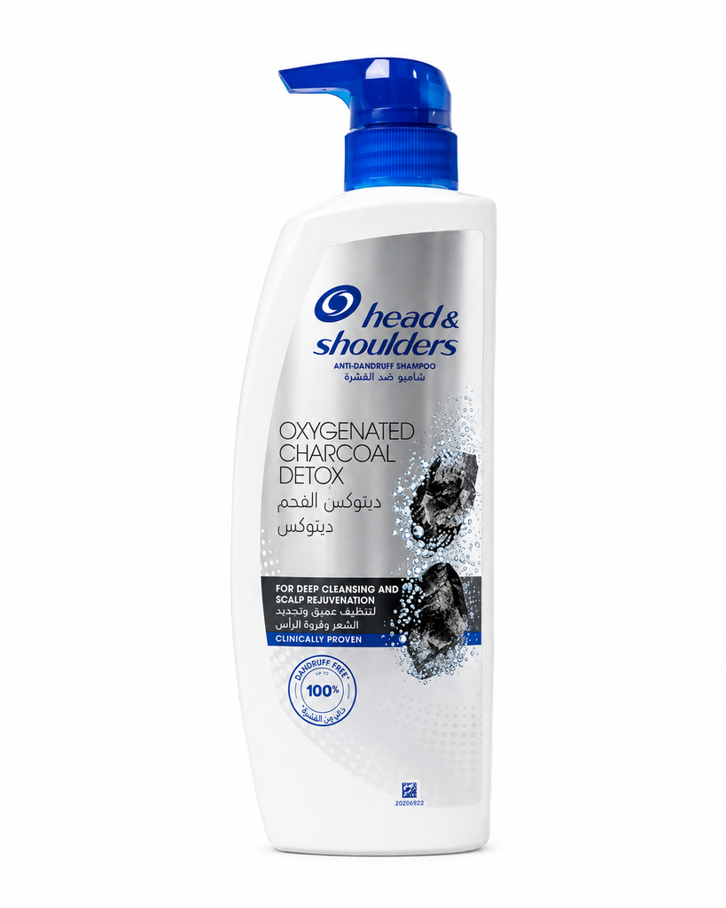Head & Shoulders Shampoo Charcoal Detox 500ml - شامبو هيد آند شولدرز ديتوكس بالفحم