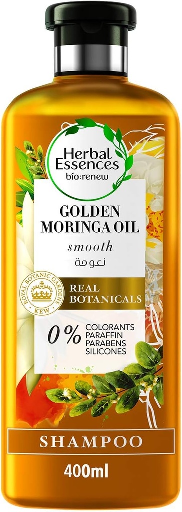 Herbal Essences Shampoo Golden Moringa Oil 400ml - شامبو هيربال إسنسز بزيت المورينغا الذهبي