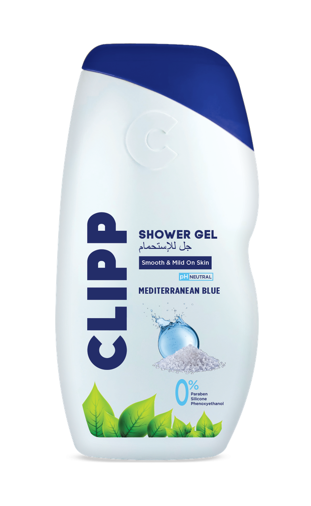 Clipp Shower Gel Mediterranean Blue 750ml - كليب جل استحمام الأزرق المتوسطي