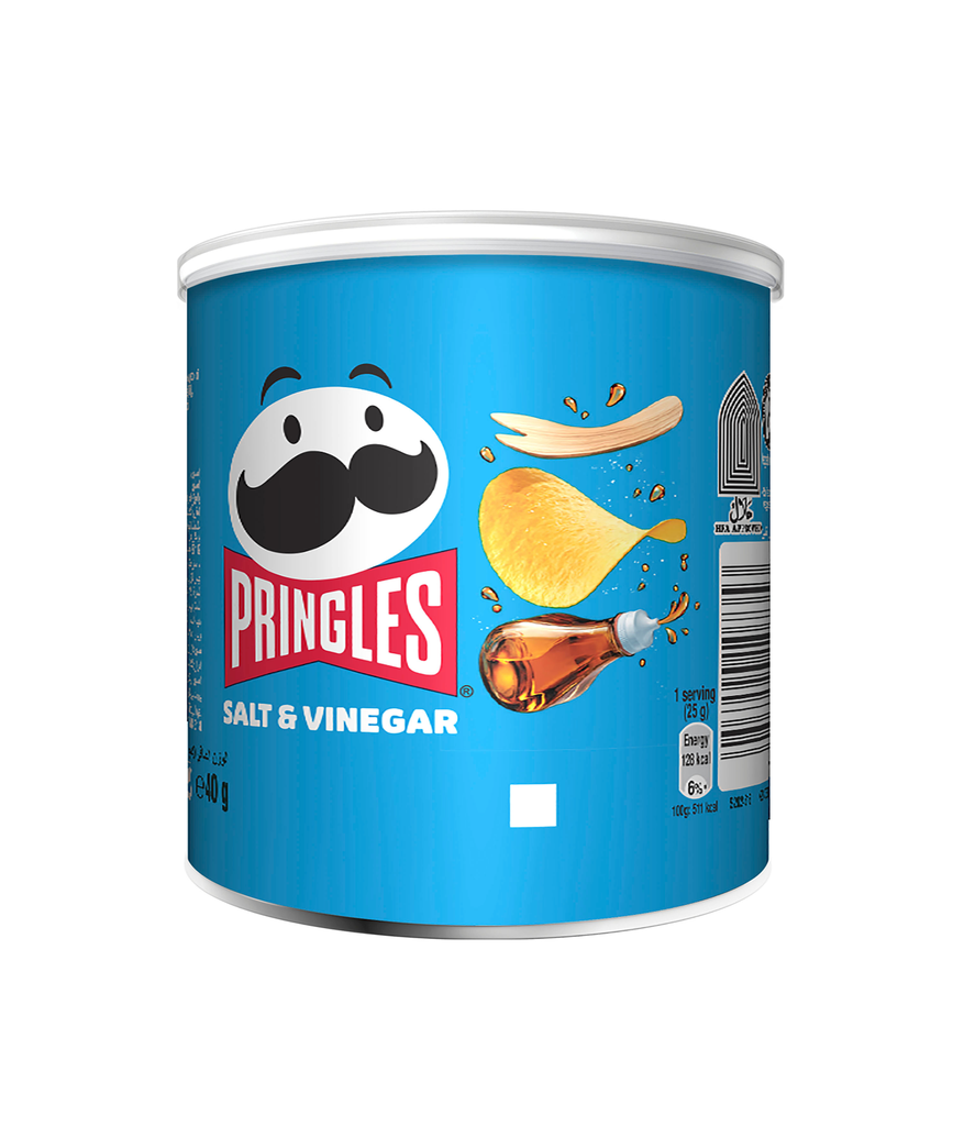 Pringles Salt & Vinegar  - 40g برينجلز بنكهة الملح والخل