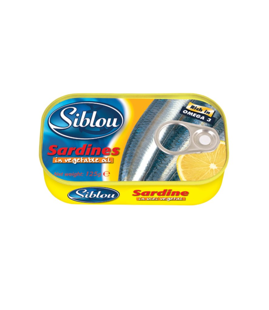 Siblou Sardines in Vegetable Oil 125g - سردين سيبلو في زيت نباتي