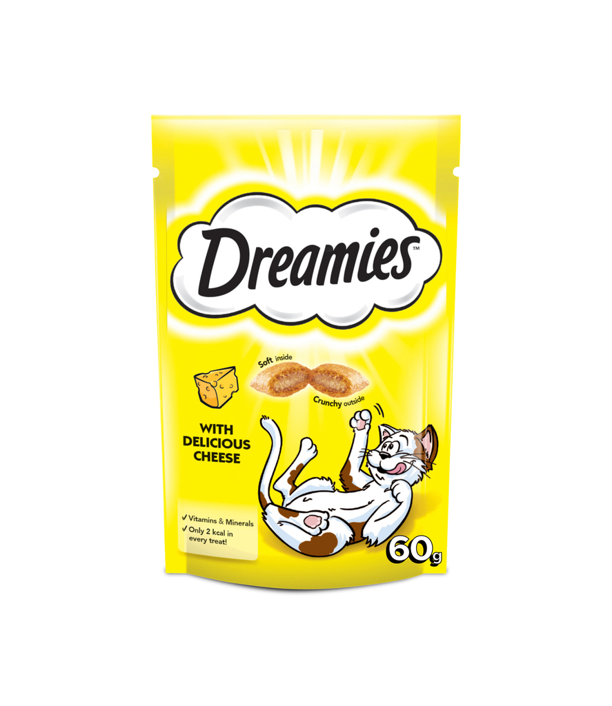 Dreamies Cheese 60g – Cat Food -  دريميز بالجبنة طعام للقطط 