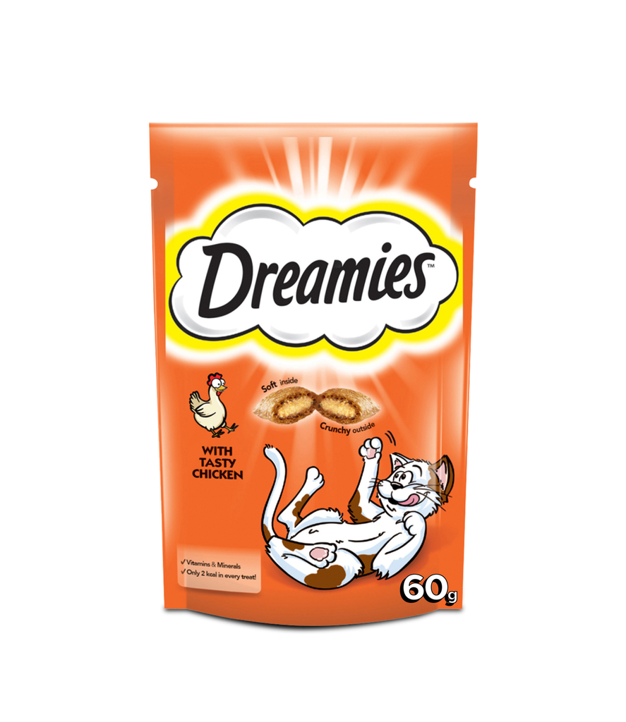 Dreamies Chicken 60g Cat Food -  دريميز بالدجاج طعام للقطط 