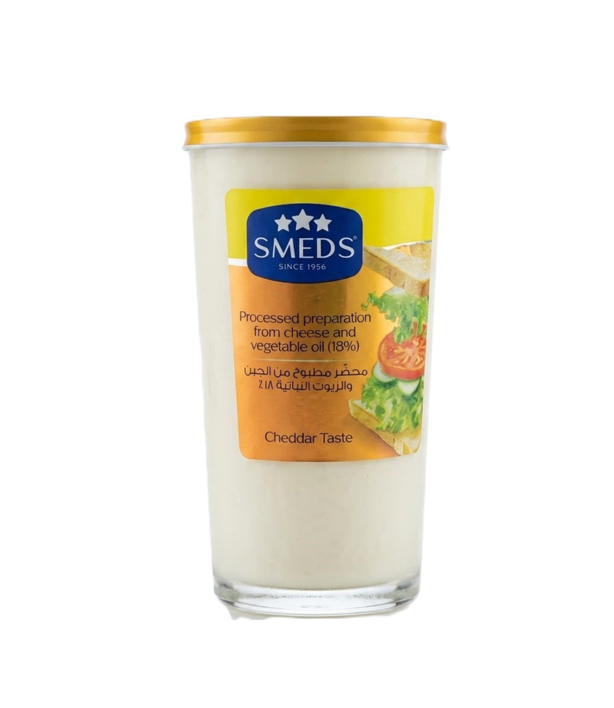 Smeds  Processed Cheese  Jars Cheddar 240g - سمدز  جبنة شيدر 
