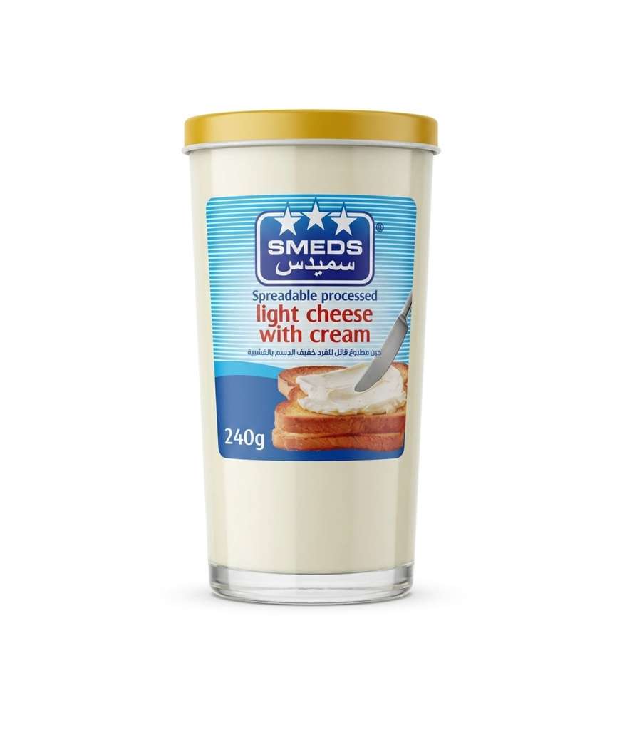 Smeds Light Spread Cheese  240g -  سمدز لايت جبنة قابلة للدهن 