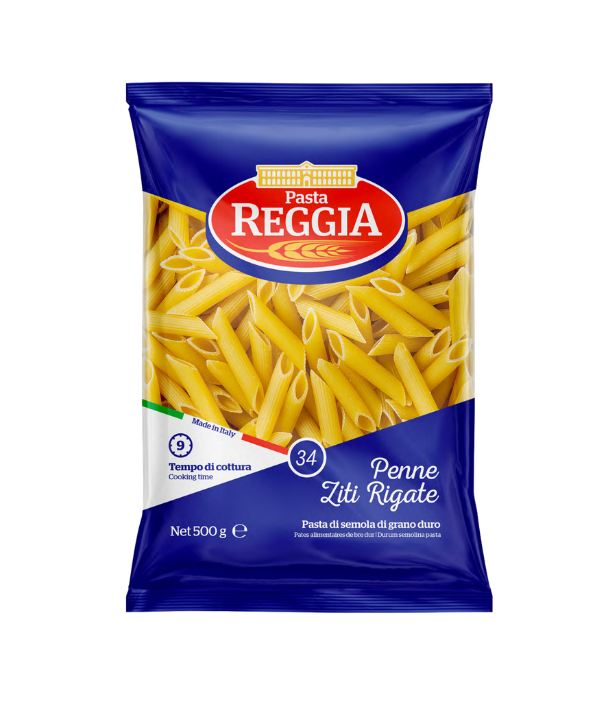 Reggia Penne No.34 - 500g - ريجيا بينّي ريجاتي