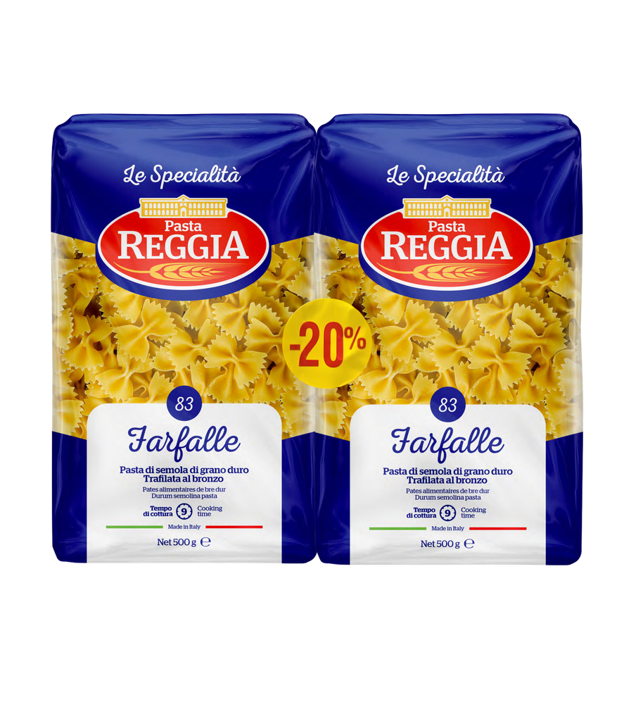 Reggia Farfalle No.83 -20% - 2x500g - ريجيا  فرفالي