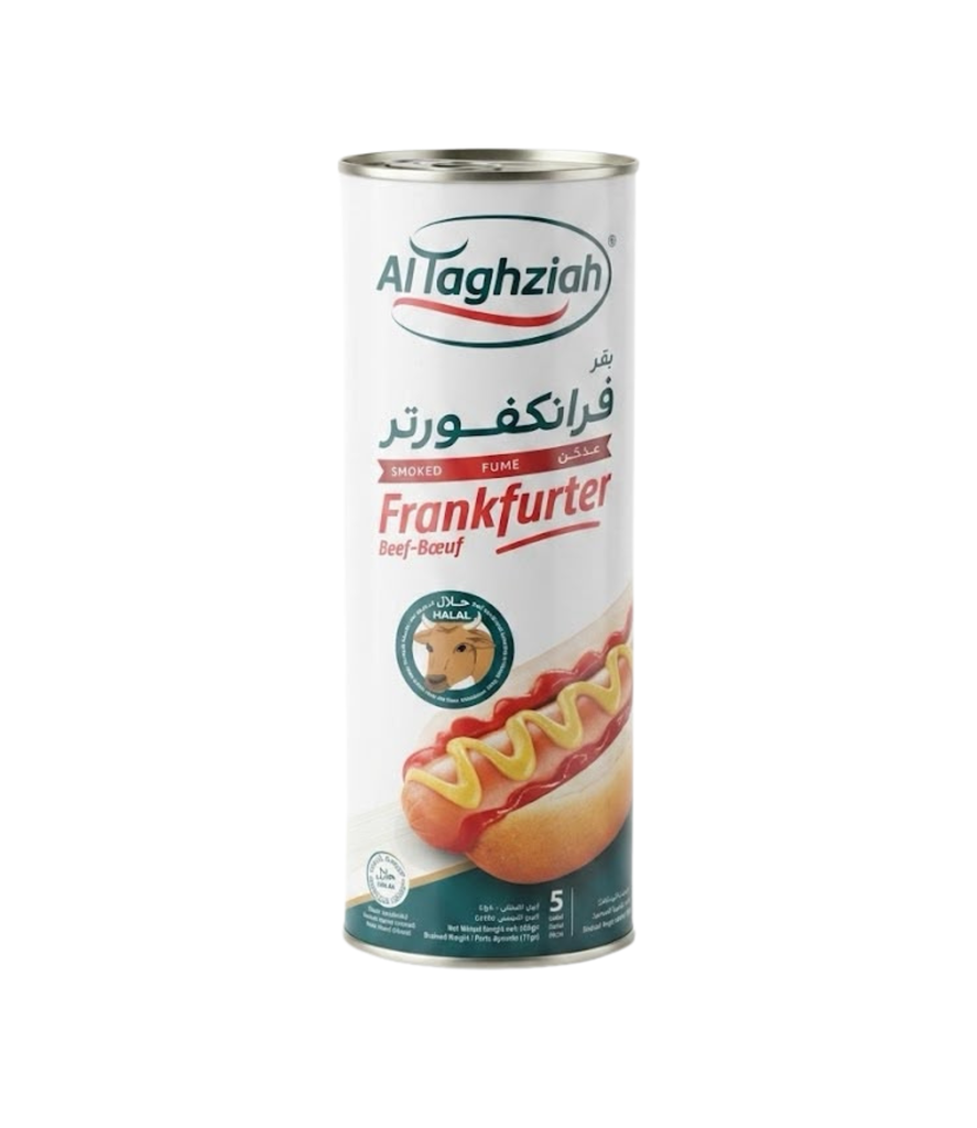 Al Taghziah Beef Hotdog Frankfurter 800g-هوت دوغ فرانكفورتر باللحم البقري