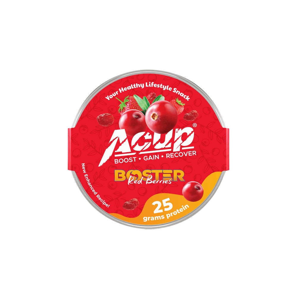 A Cup - Booster Red Berries  25g Protein - كوب بروتين  ريد بيري