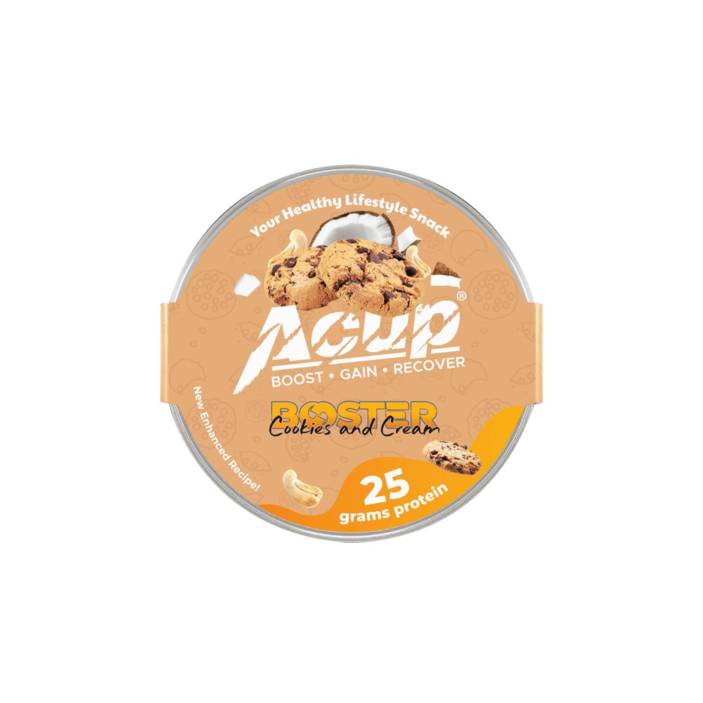 A Cup - Booster Cookies and Cream  25g Protein - كوب بروتين كوكيز آند كريم