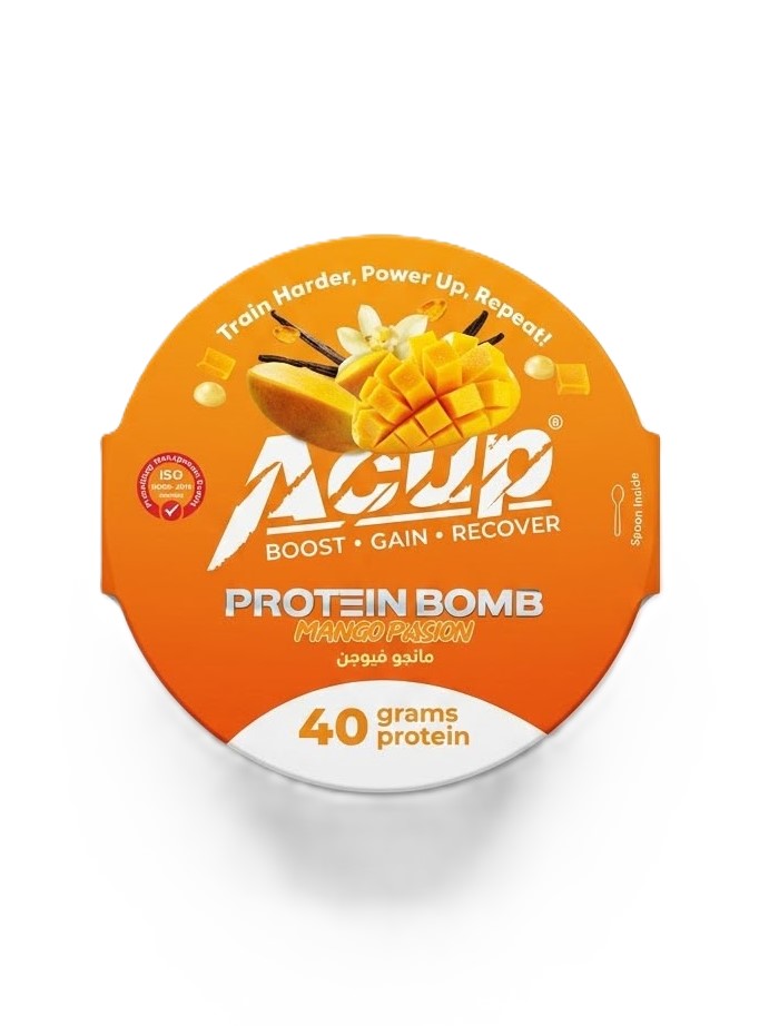 A Cup - Protein Bomb Mango Fusion - 40g Protein - بروتين بومب مانغو فيوجن