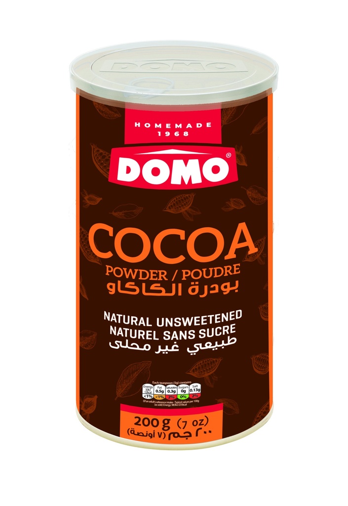 Domo Cocoa Powder 200g - بودرة الكاكاو
