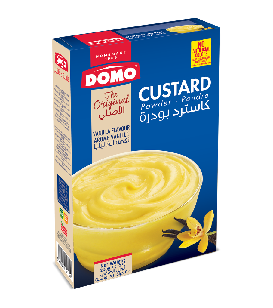 Domo Custard Powder Vanilla 200g - بودرة كاسترد بالفانيلا