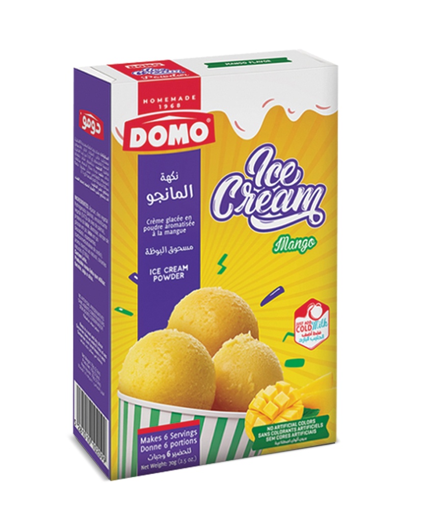 Domo Ice Cream Mango 70g - آيس كريم مانغا