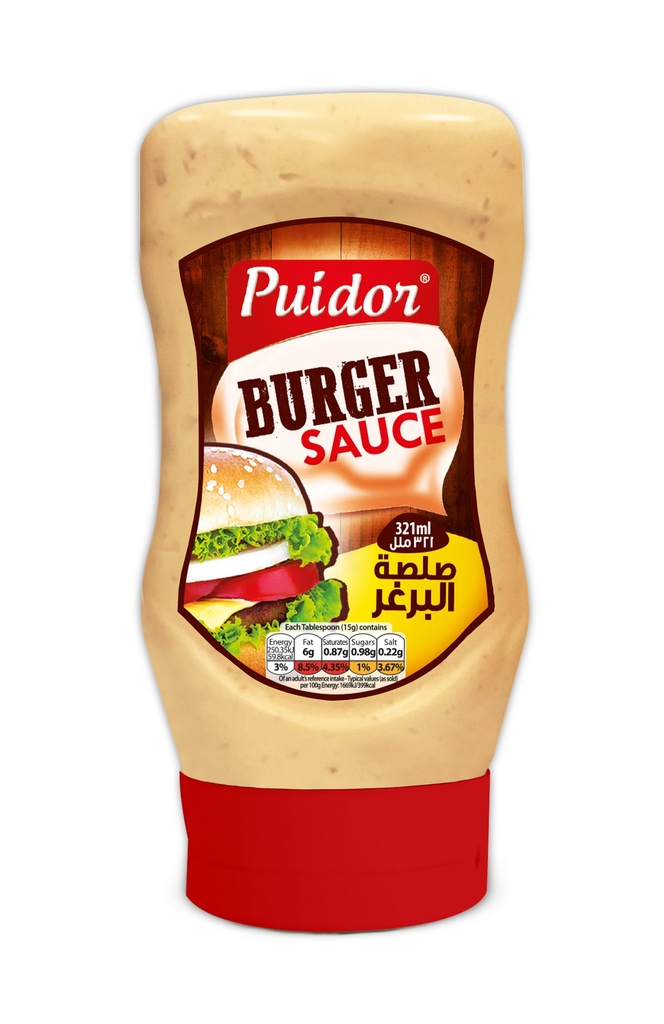 Puidor - Burger Sauce Squeeze Bottle - 321ml-صلصة برغر