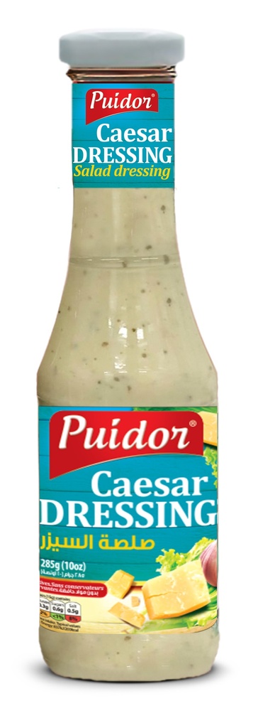 Puidor - Caesar Dressing Glass Bottle - 285g-صلصة سيزر