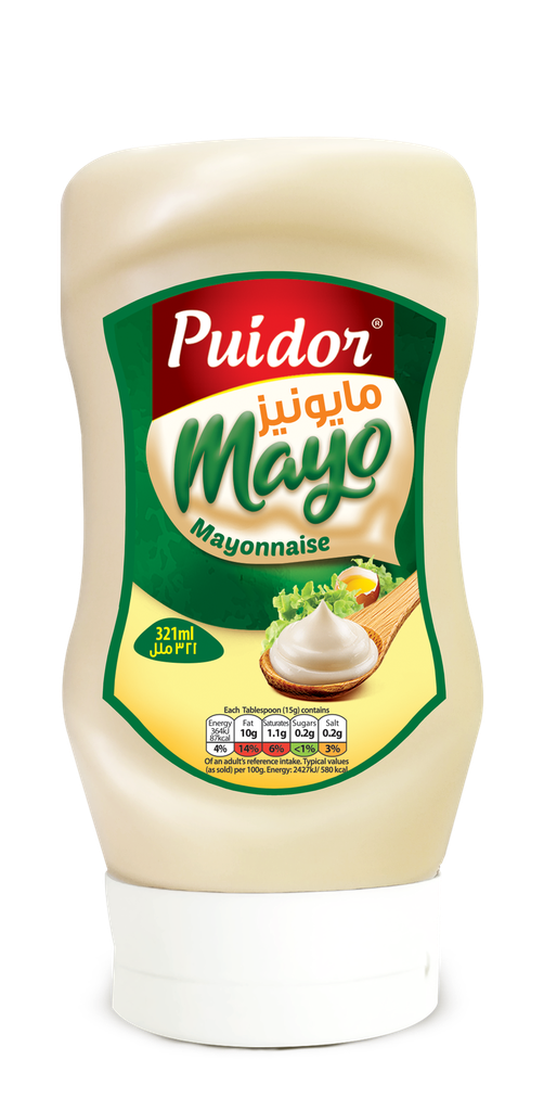 Puidor - Mayonnaise Squeeze Bottle - 321ml-مايونيز