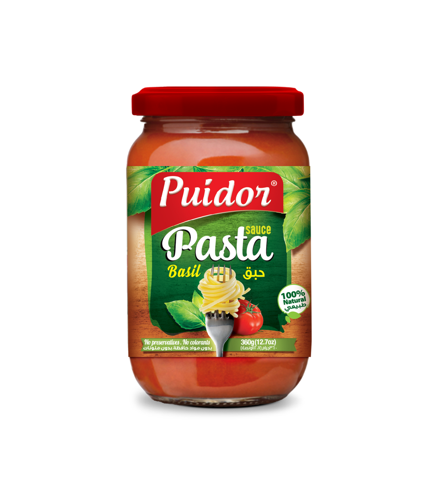 Puidor - Pasta Sauce Basil  360g - صلصة معكرونة بالريحان