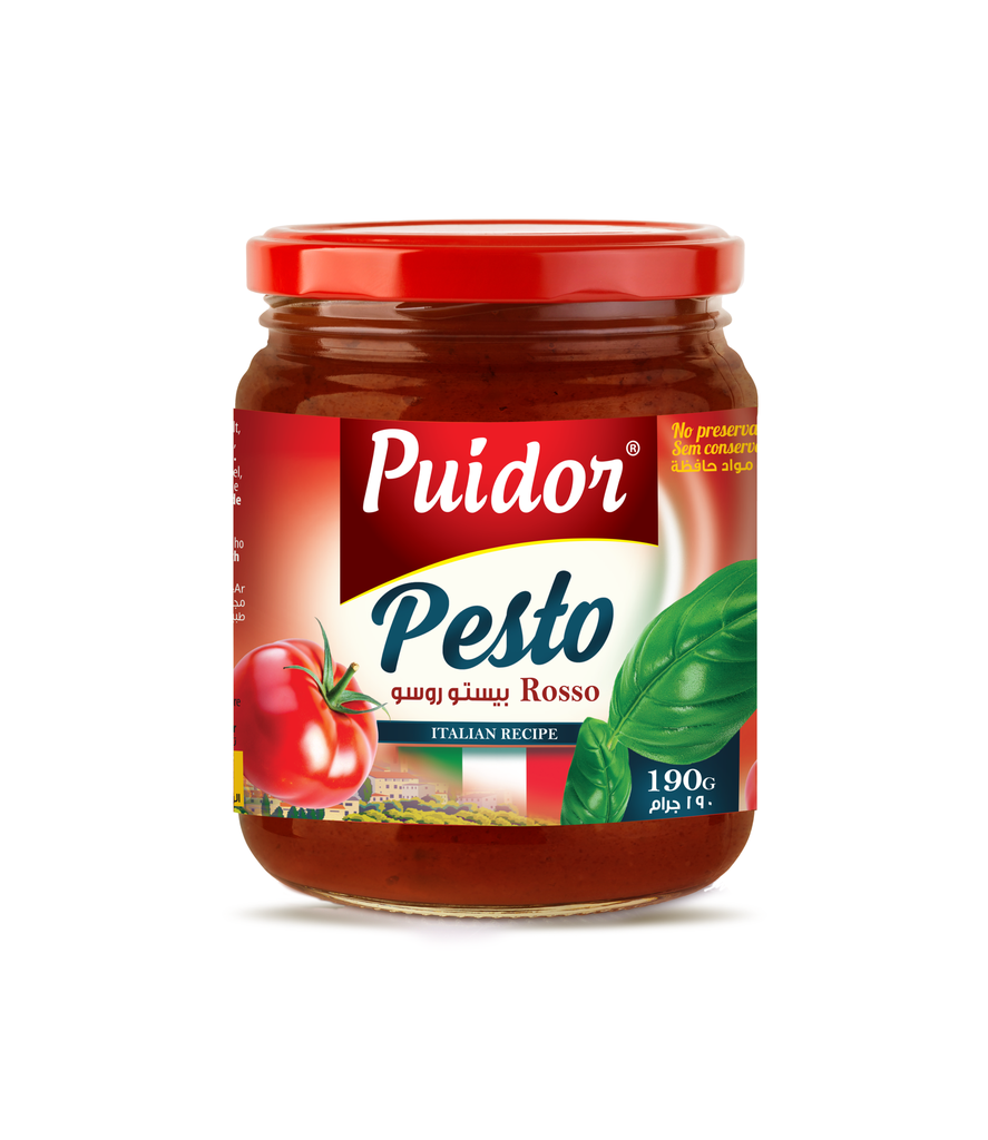 Puidor - Pesto Rosso Sauce - 190g-صلصة بيستو روسو
