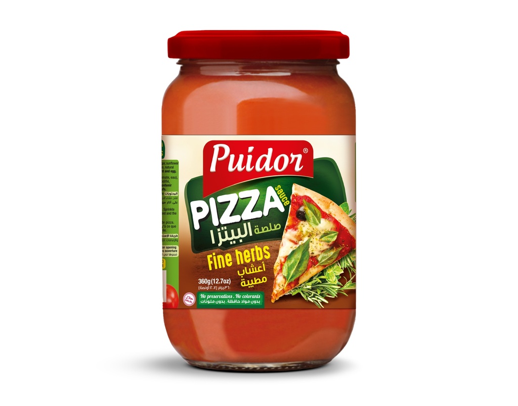 Puidor - Pizza Sauce Fine Herbs - 360g صلصة بيتزا بالأعشاب