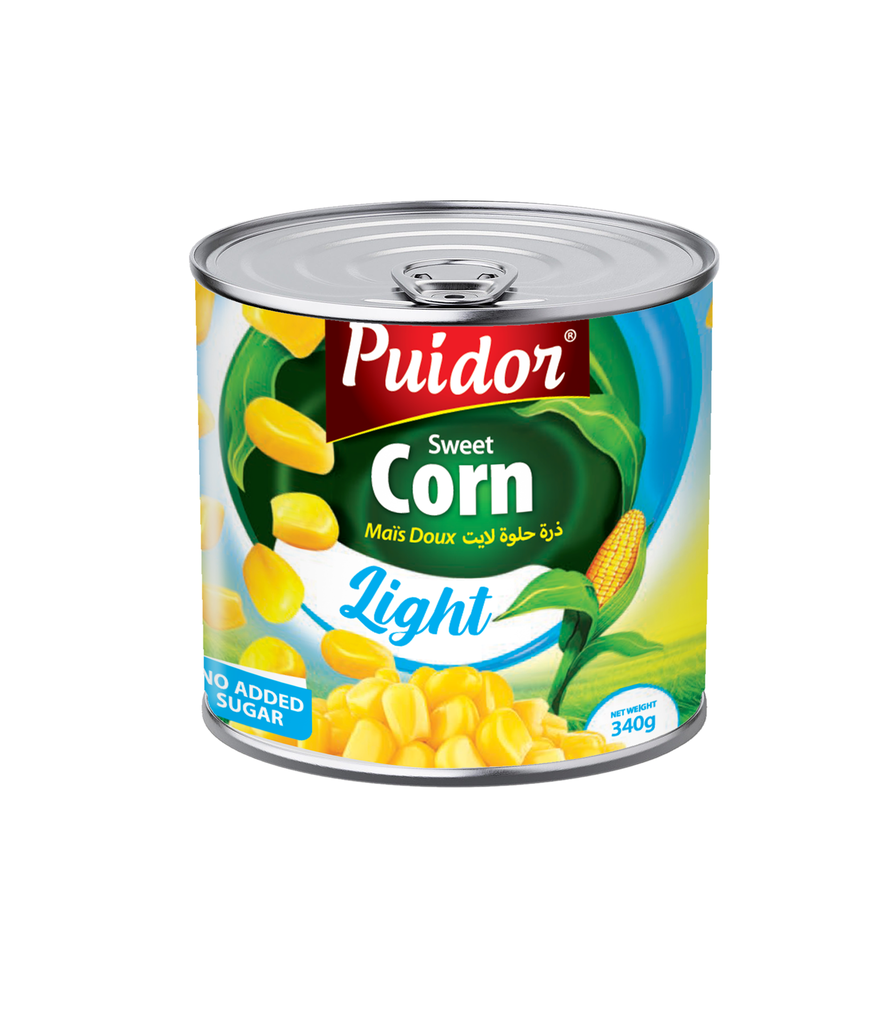 Puidor - Sweet Corn Light - 340g-ذرة حلوة لايت