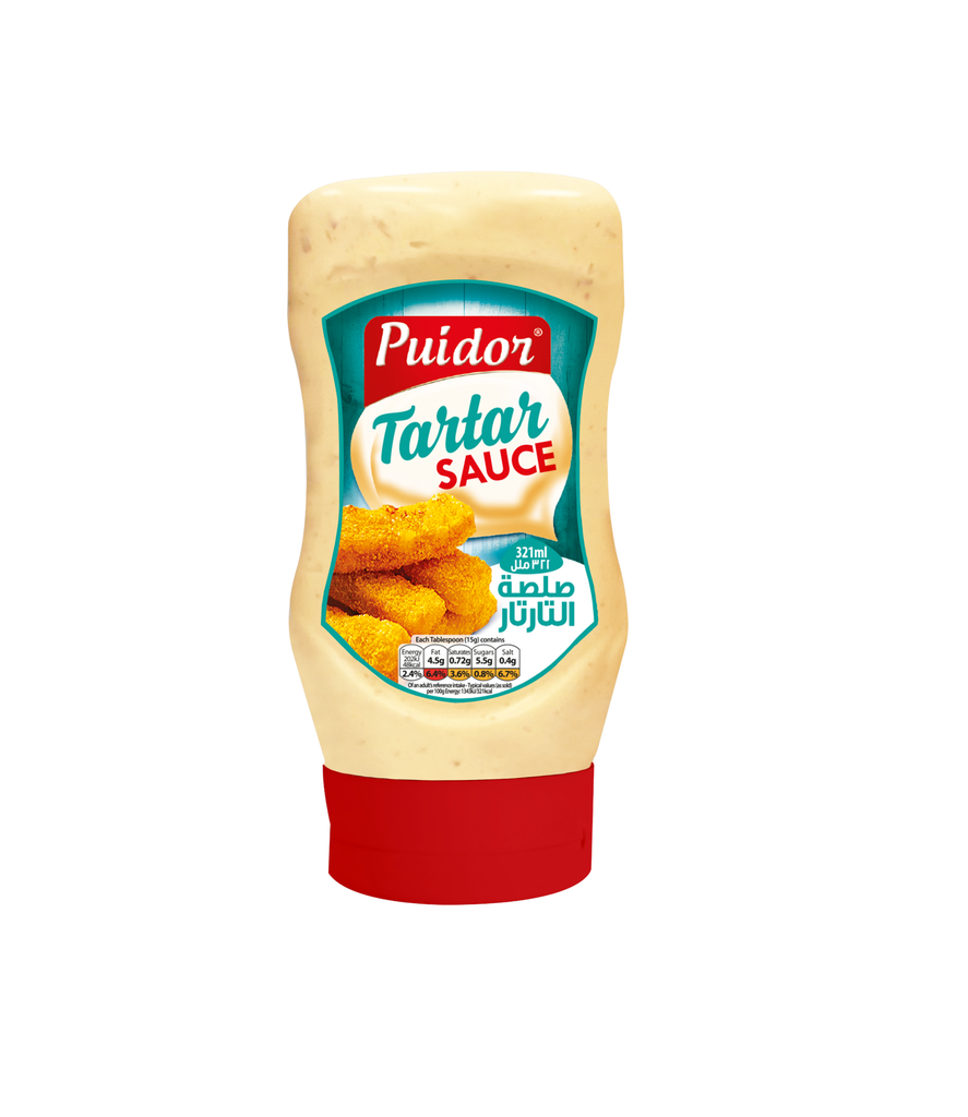 Puidor - Tartar Sauce Squeeze Bottle - 321ml -بويدور – صلصة التارتار