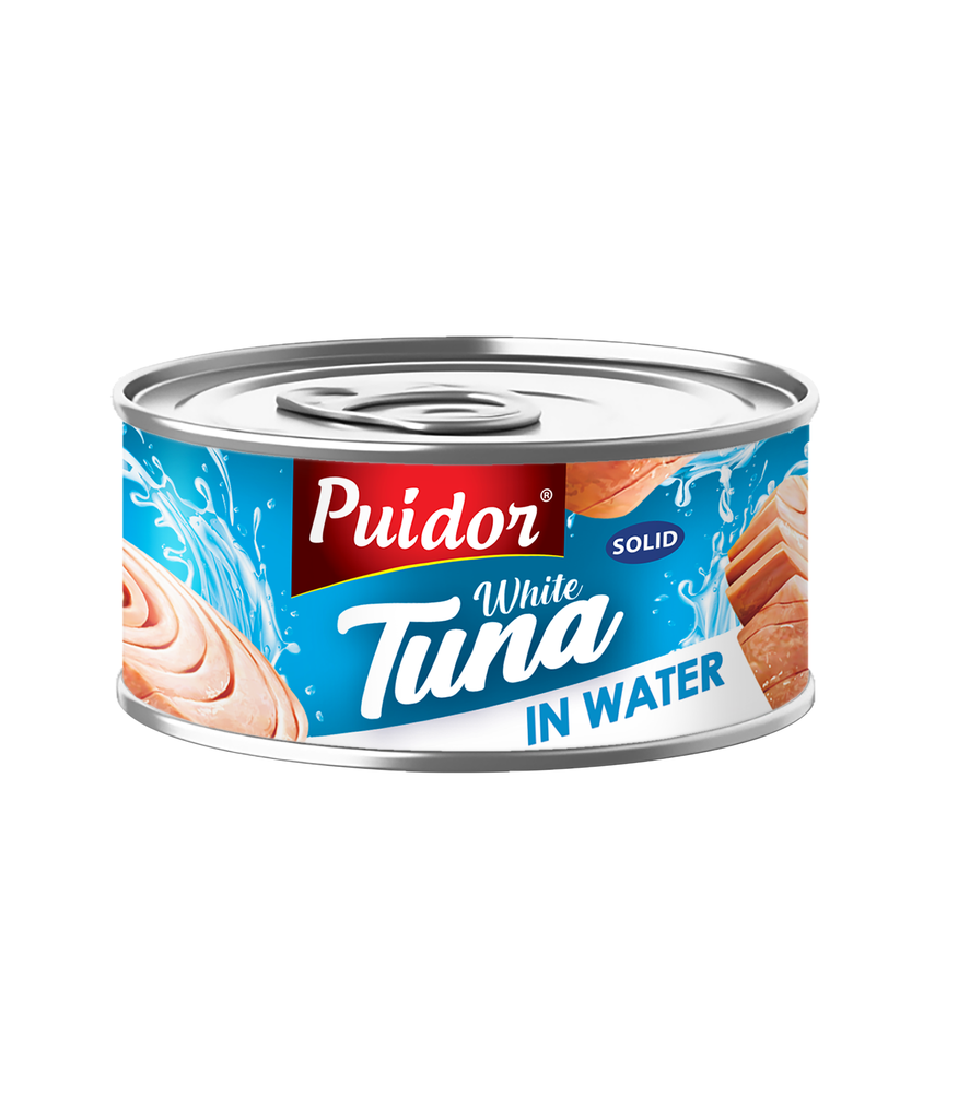 Puidor - White Tuna In Water - 185g-تونة بيضاء بالماء
