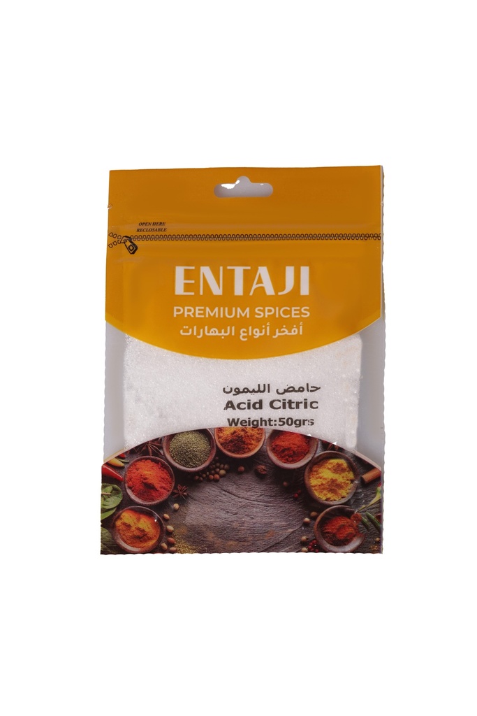Entaji Acid Citric 50g - حامض الليمون