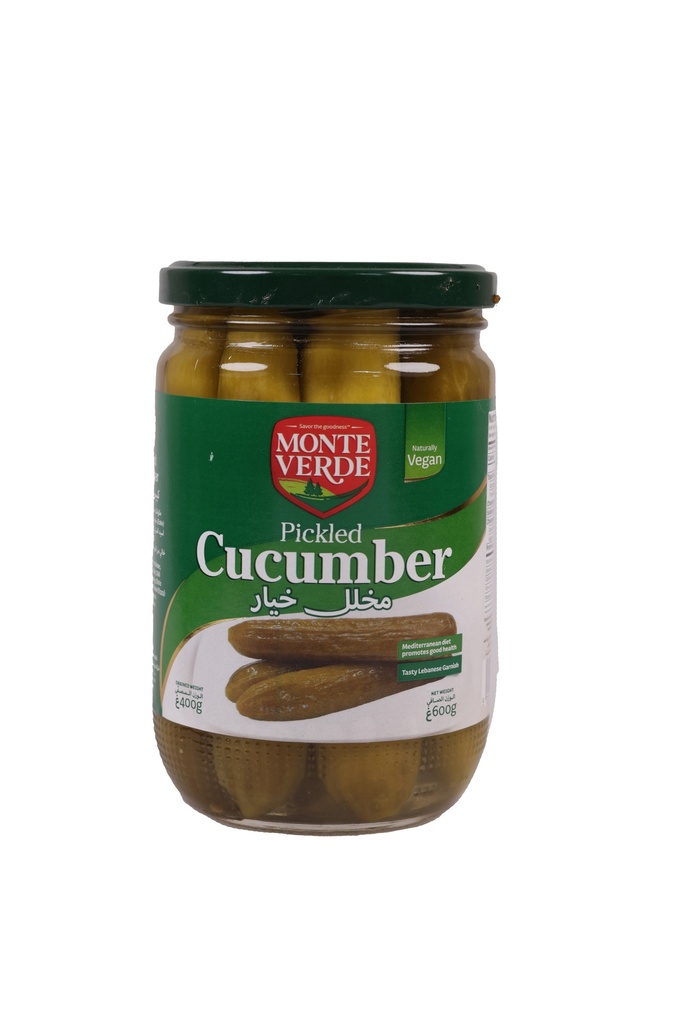 Pickled Cucumber 600g monte verde مخلل خيار - Jar