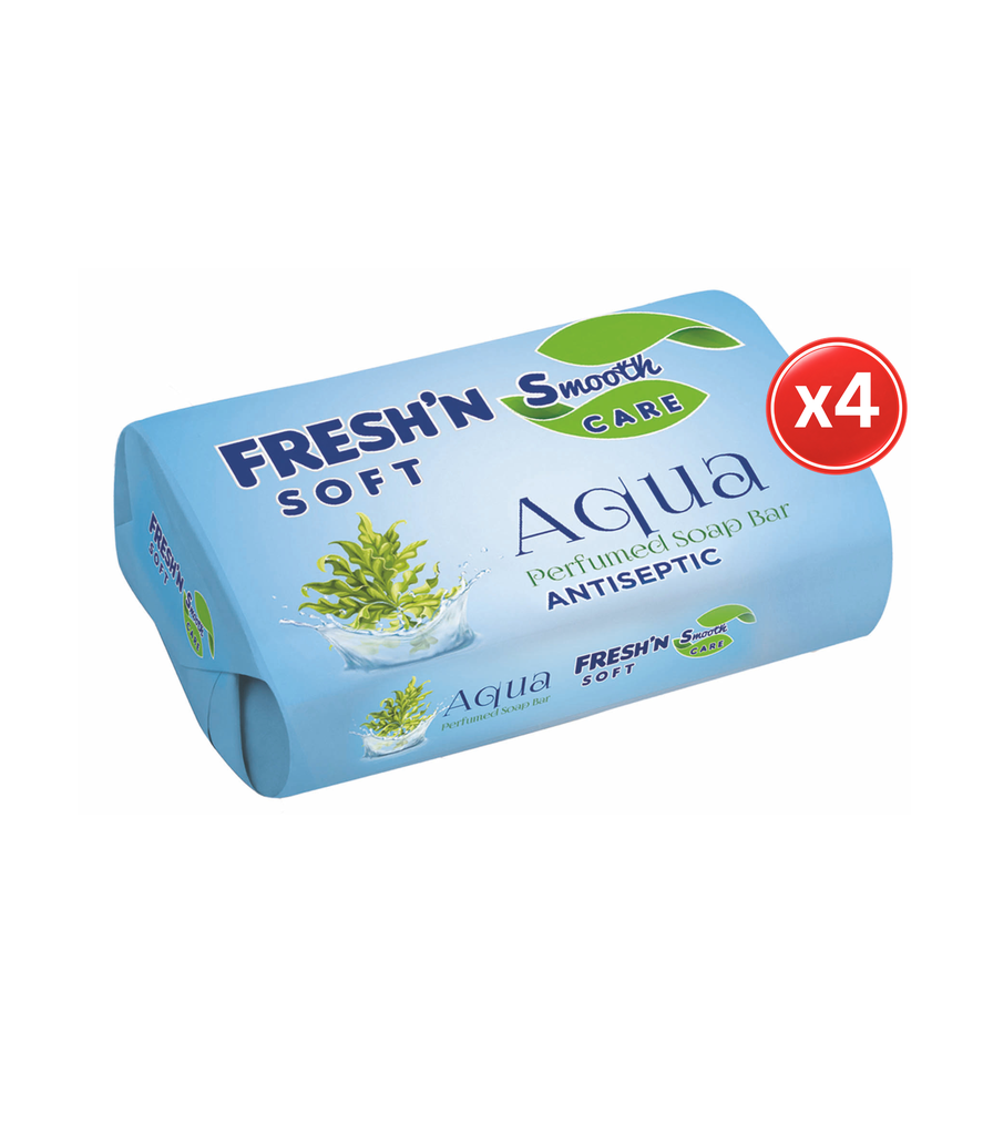 Fresh'N Soft Bar Soap Aqua 4*75g- صابون أَكوا