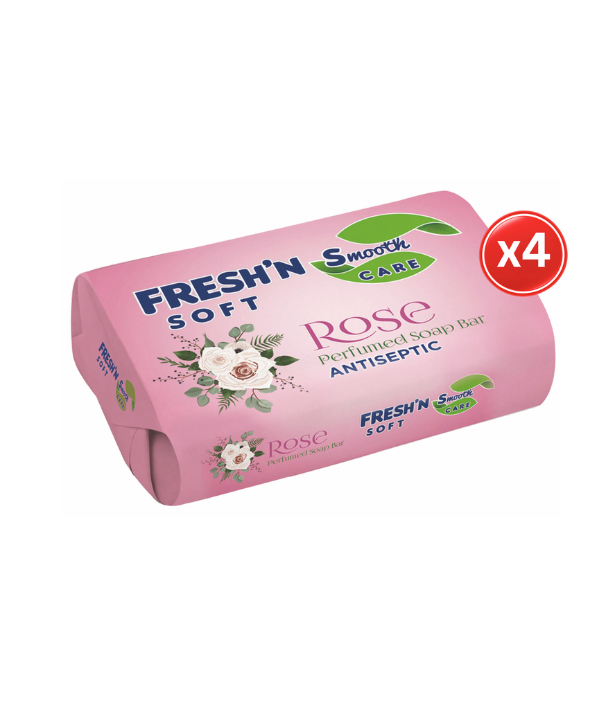 Fresh'N Soft Bar Soap Rose 4*75g-صابون بالورد
