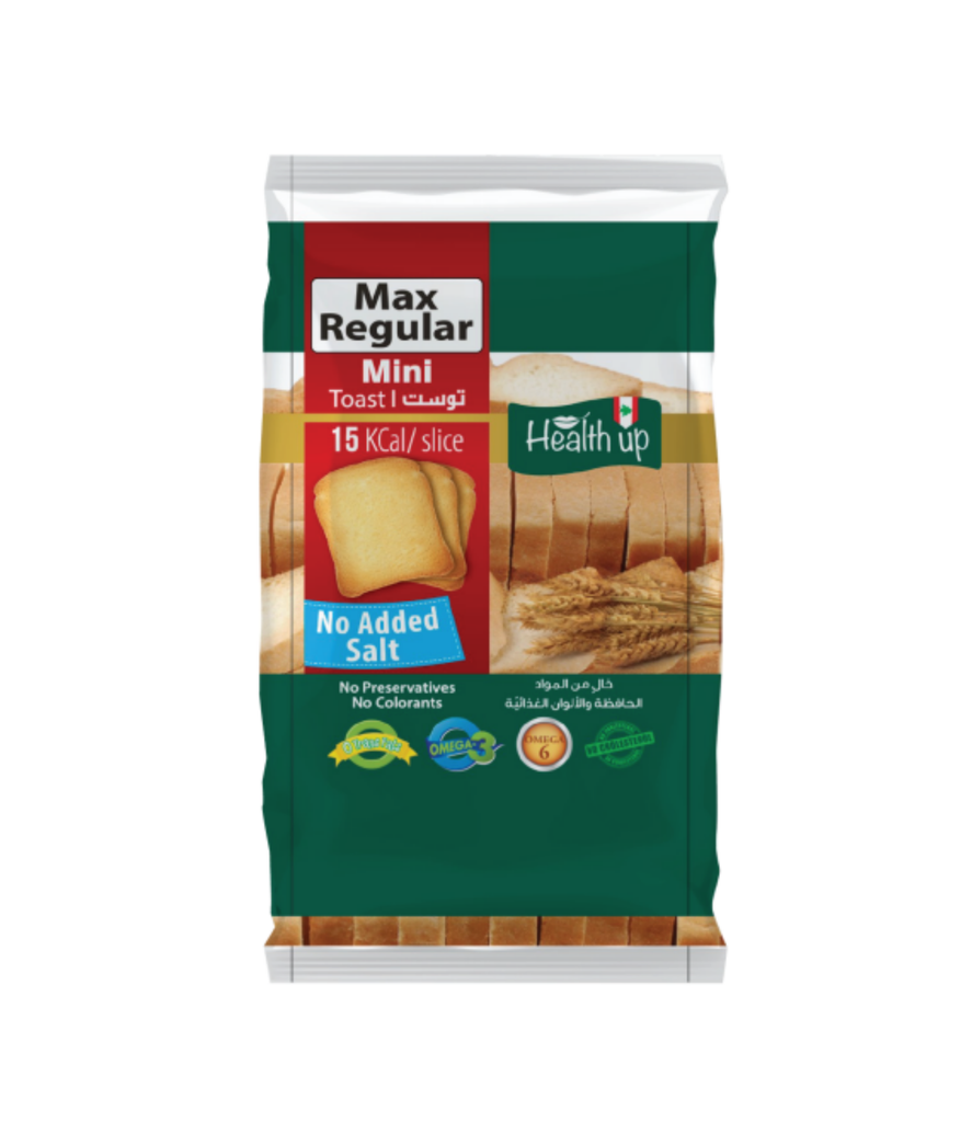 Health Up Regular Mini Toast 125g-توست صغير