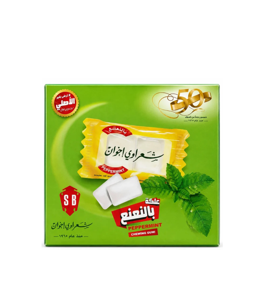 Sharawi  (2 pcs) Peppermint Chewing gum 100-علكة بنكهة النعناع