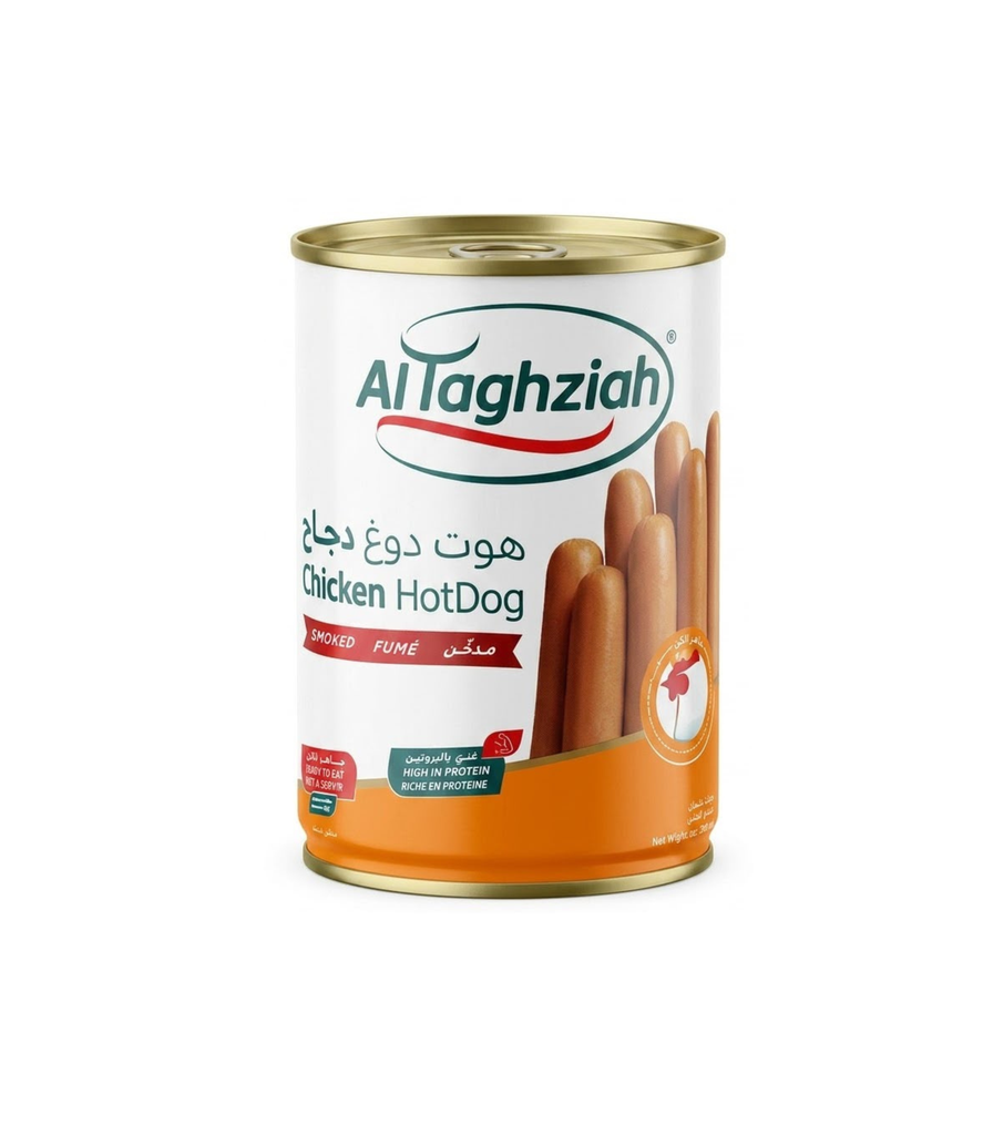 Al Taghziah Chicken Hot Dogs 210g - تغزية هوت  دوغ دجاج 
