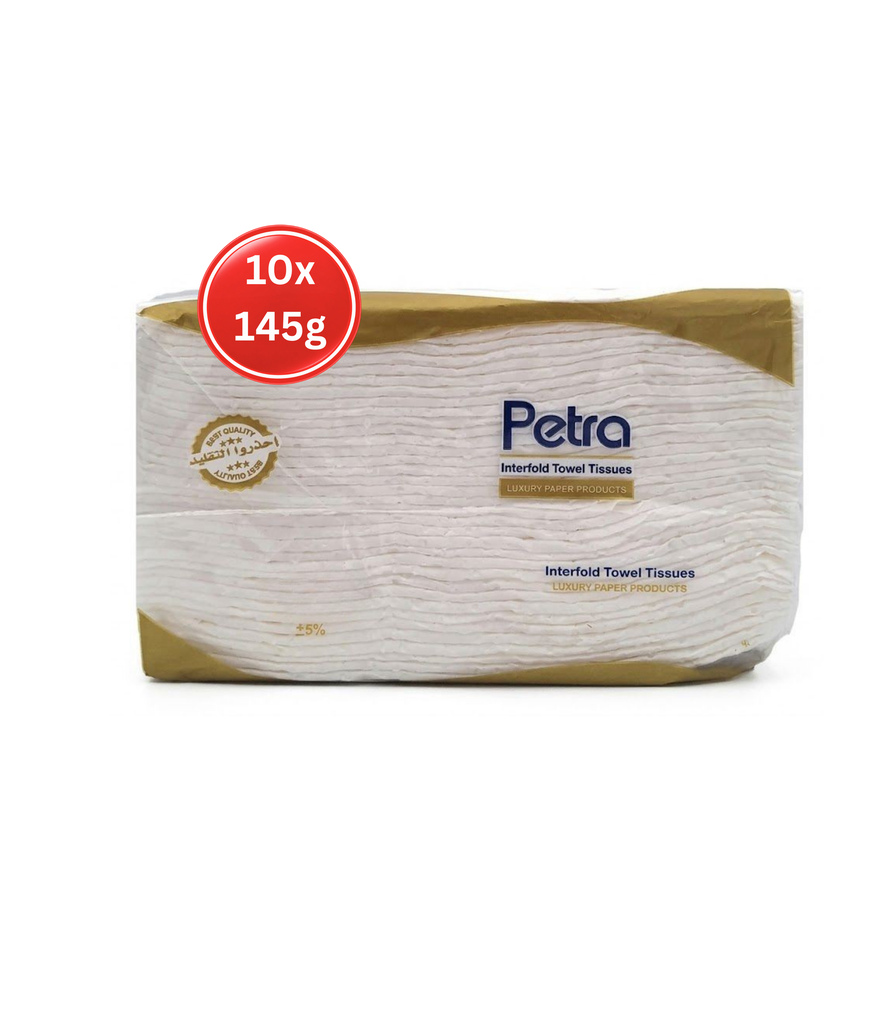 Petra - Interfold 10x145g - 1.45Kg - محارم مطبوعة